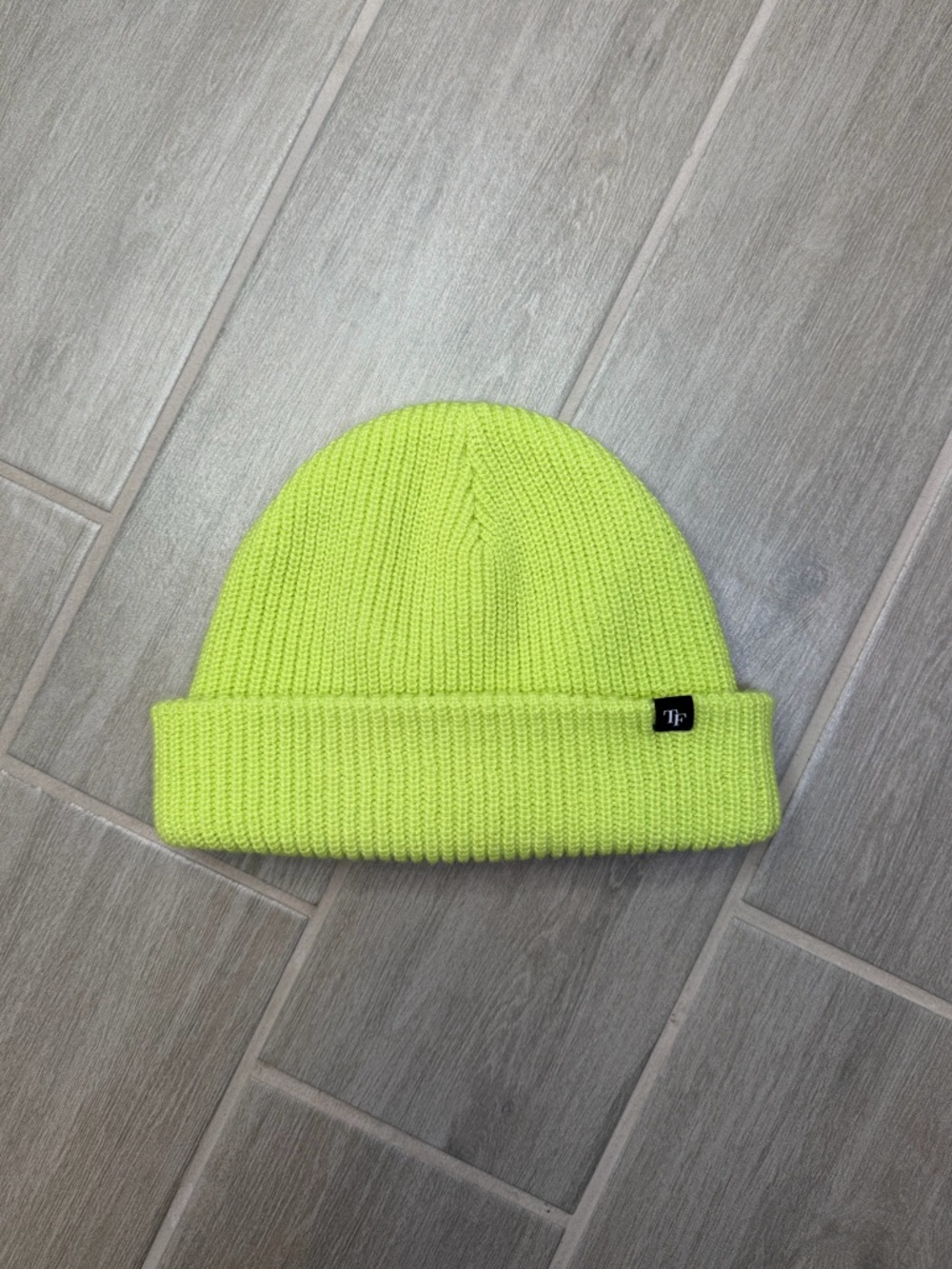 Teddy Fresh Solid Lime Green Beanie Hat One Size Fits All Lightweight